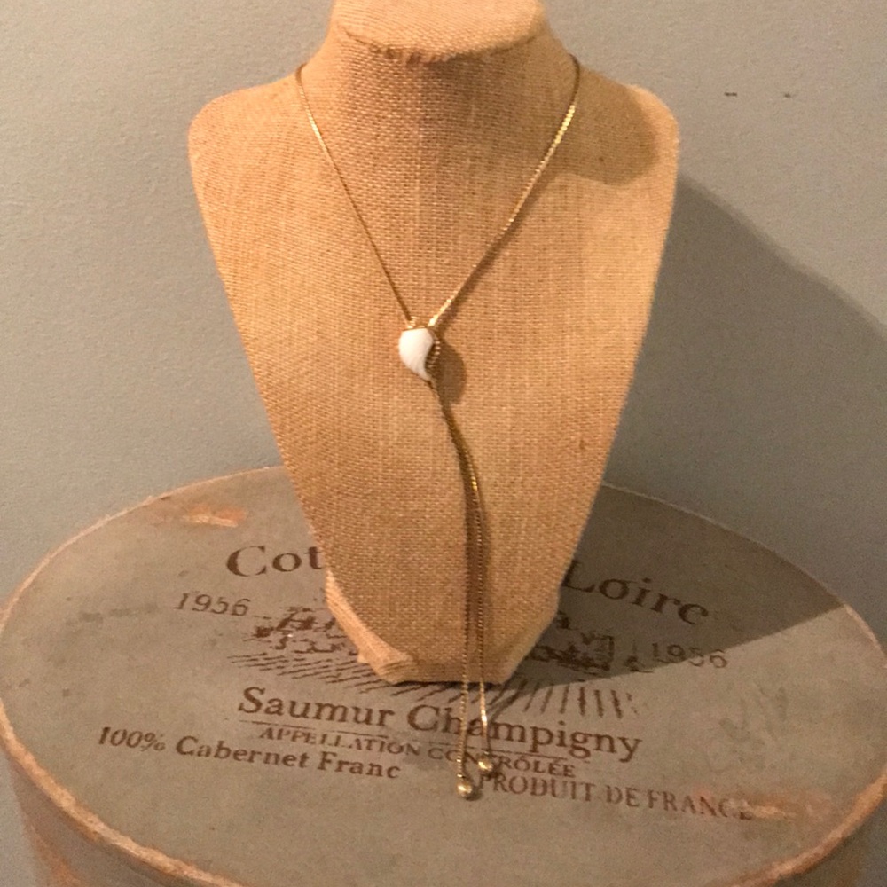 Beautiful adjustable Slide Seashell Necklace